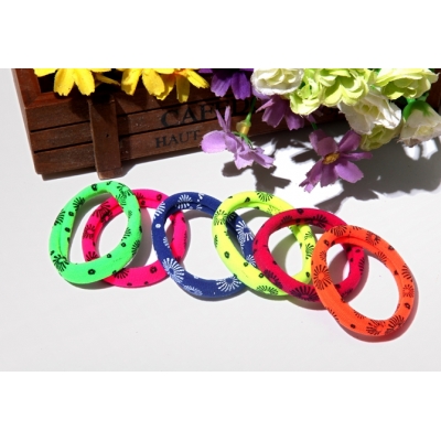 New design pattern printed elastic hair ties for decoration